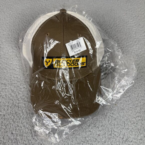 Scent Blocker Outdoors Hat Brown Snap Back Mesh Ball Cap Badge Logo NWT Hunting - Picture 11 of 11